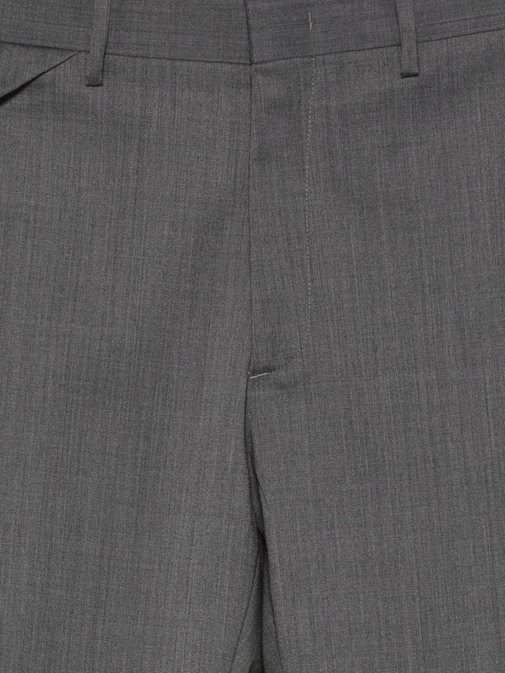 Pantaloni grigi con tasche e chiusura frontale L1PFW25266919 N013 LOW BRAND
