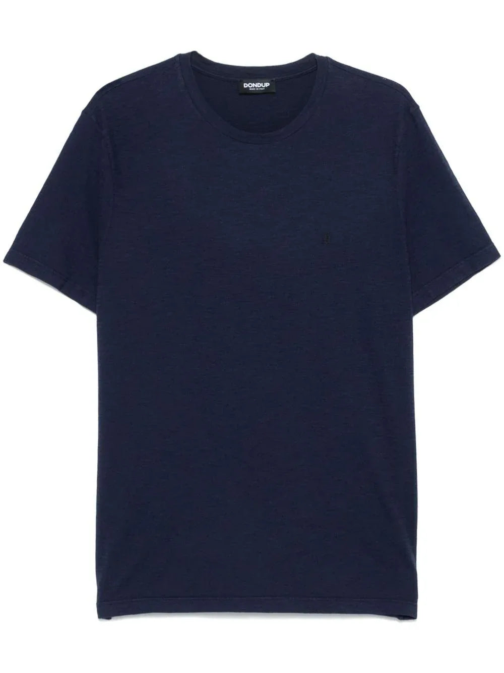 T-shirt blu mini logo ricamo - Preludio Moda