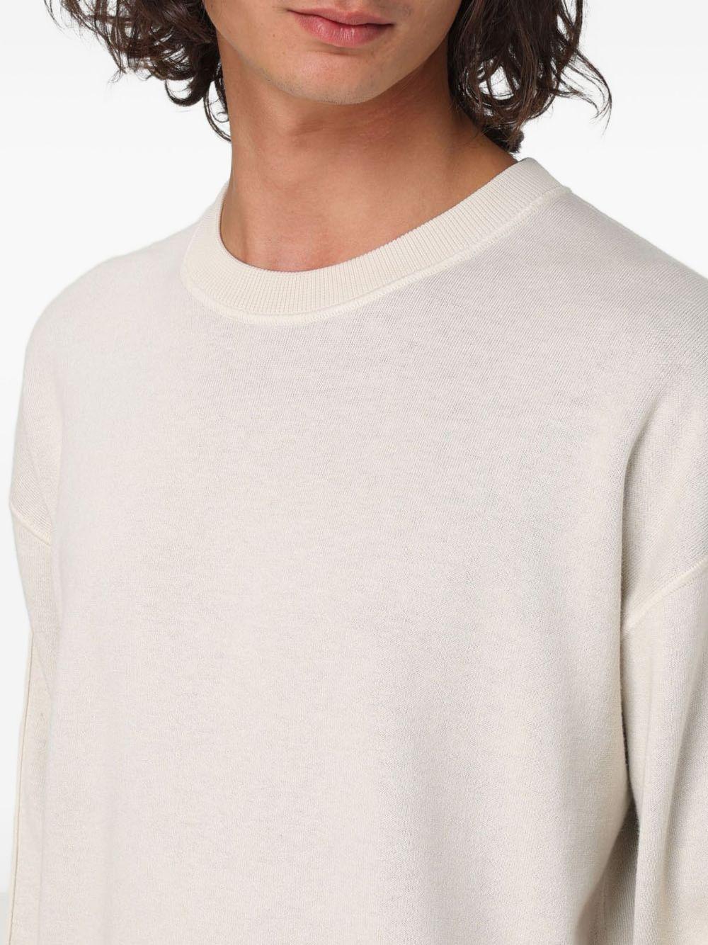 Felpa beige basic misto lana - Preludio Moda