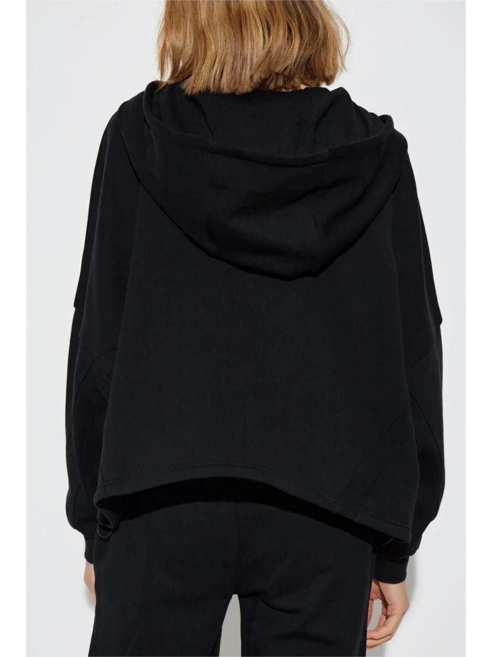 Felpa nera logo lucido - Preludio Moda