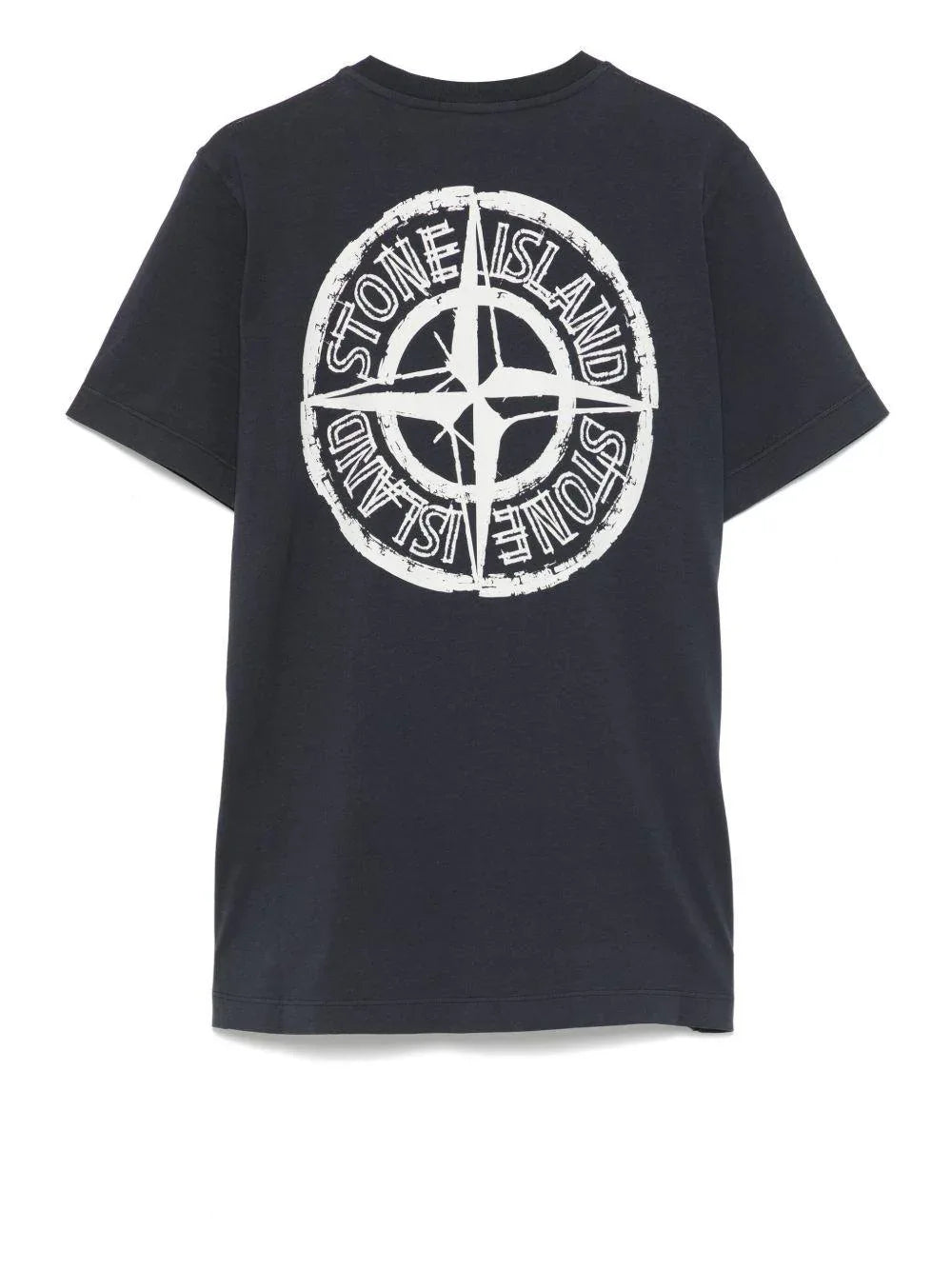 T-shirt blu big stampa logo compass retro - Preludio Moda