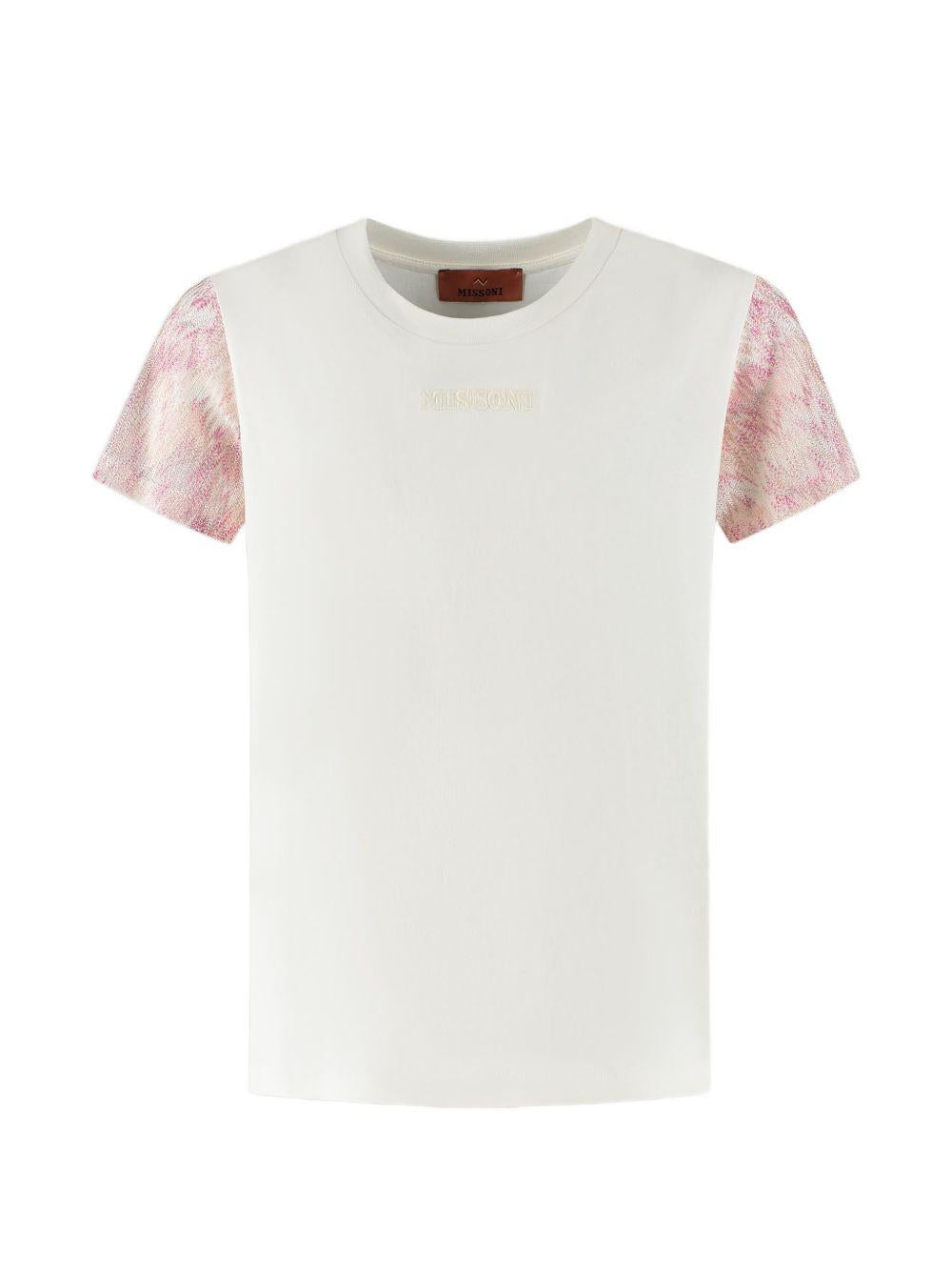 T-shirt con maniche a contrasto MY8A21Z3672 102 MISSONI KIDS
