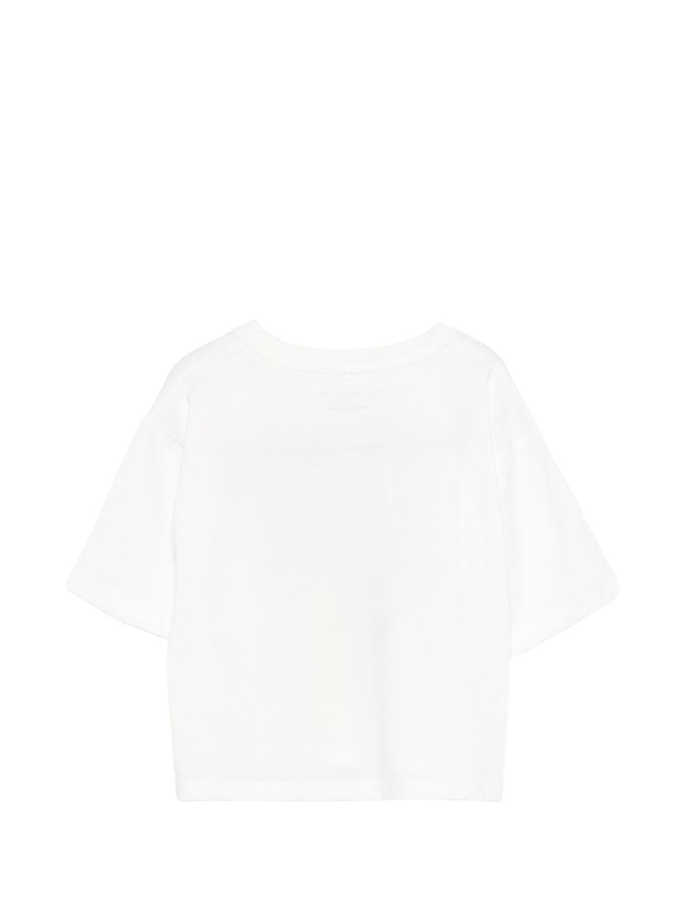 T-shirt in cotone con stampa Love TY8B21Z0434 101 STELLA MCCARTNEY KIDS