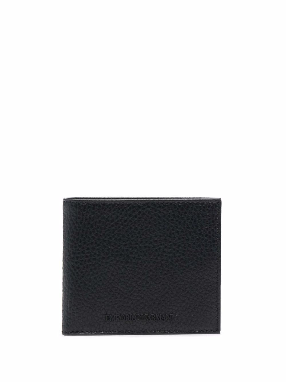 Portafoglio nero texturizzato con slot per carte uomo Armani Y4R167Y068E 80001 EMPORIO ARMANI