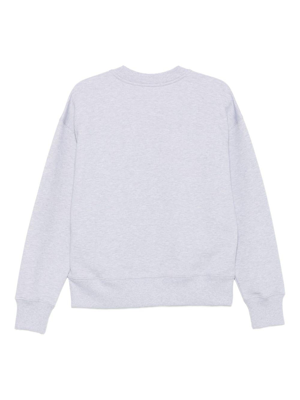 Felpa grigia in cotone con logo ricamato 3941MDM80257793 95 MSGM