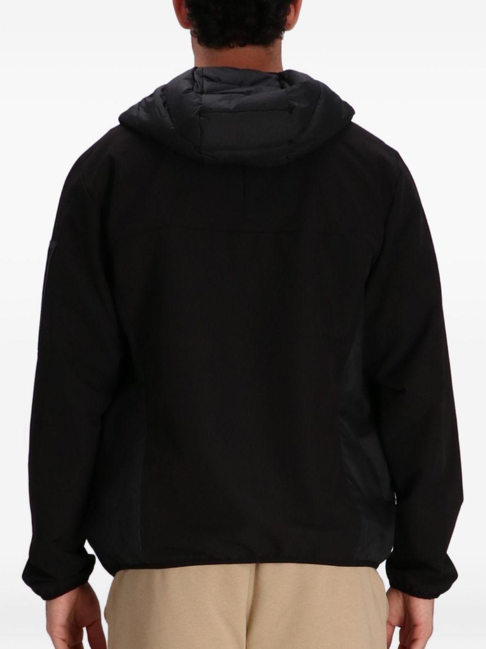 Giacca Imbottita con Cappuccio Nera 50541032 001 BOSS