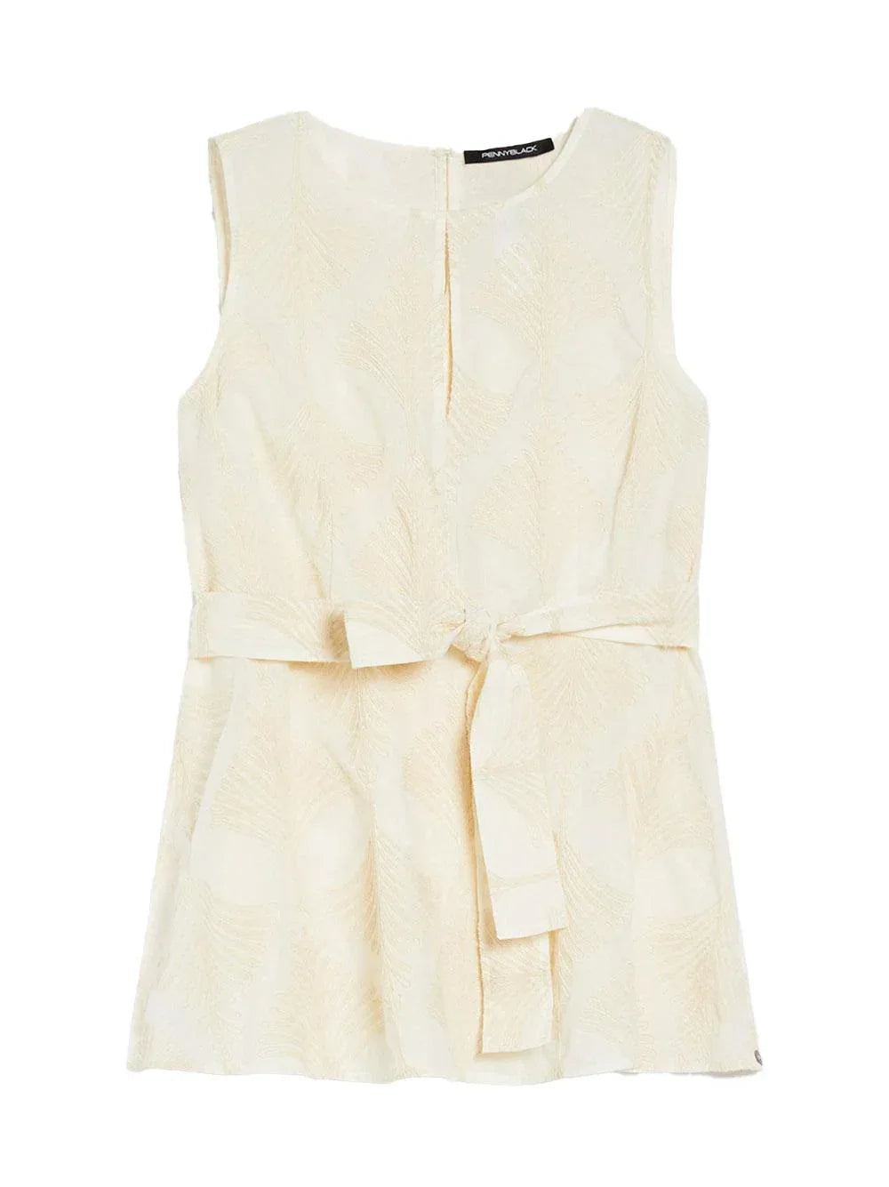 Top Vanity avorio con fantasia - Preludio Moda