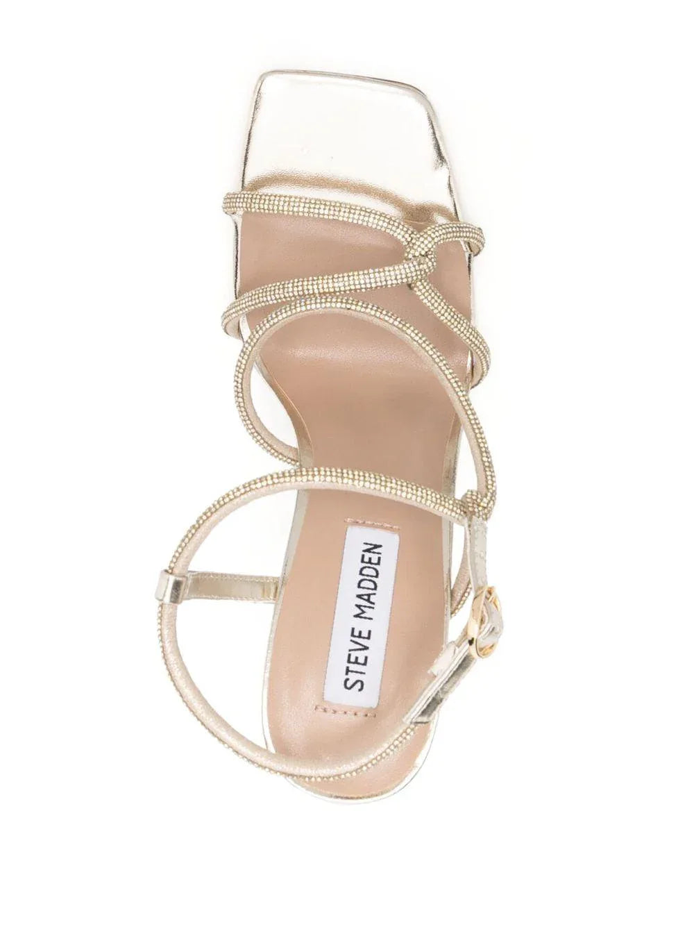 Sandalo oro con incrocio e swarovski - Preludio Moda