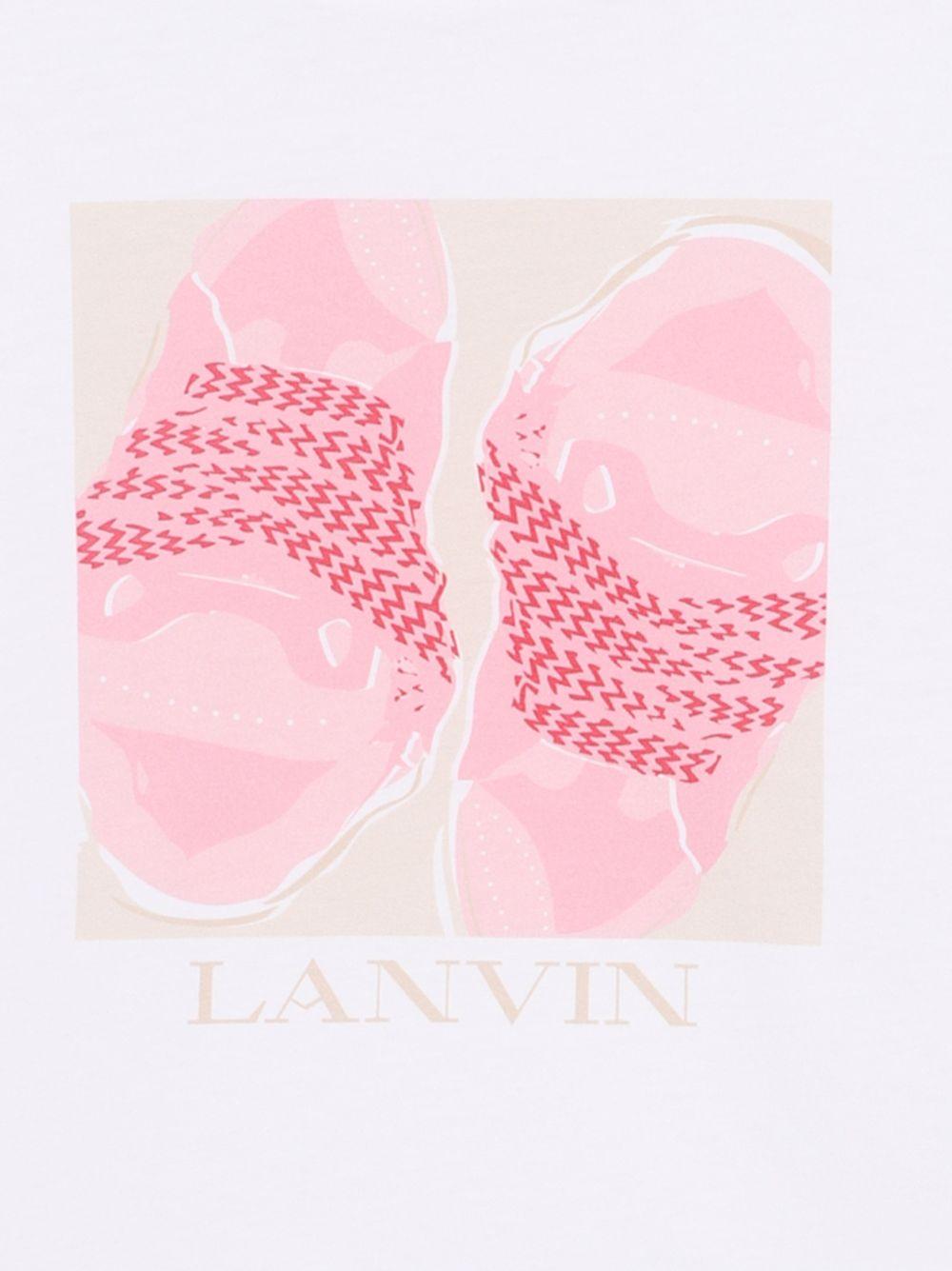 T-shirt in cotone con stampa fotografica N30332 10P LANVIN KIDS