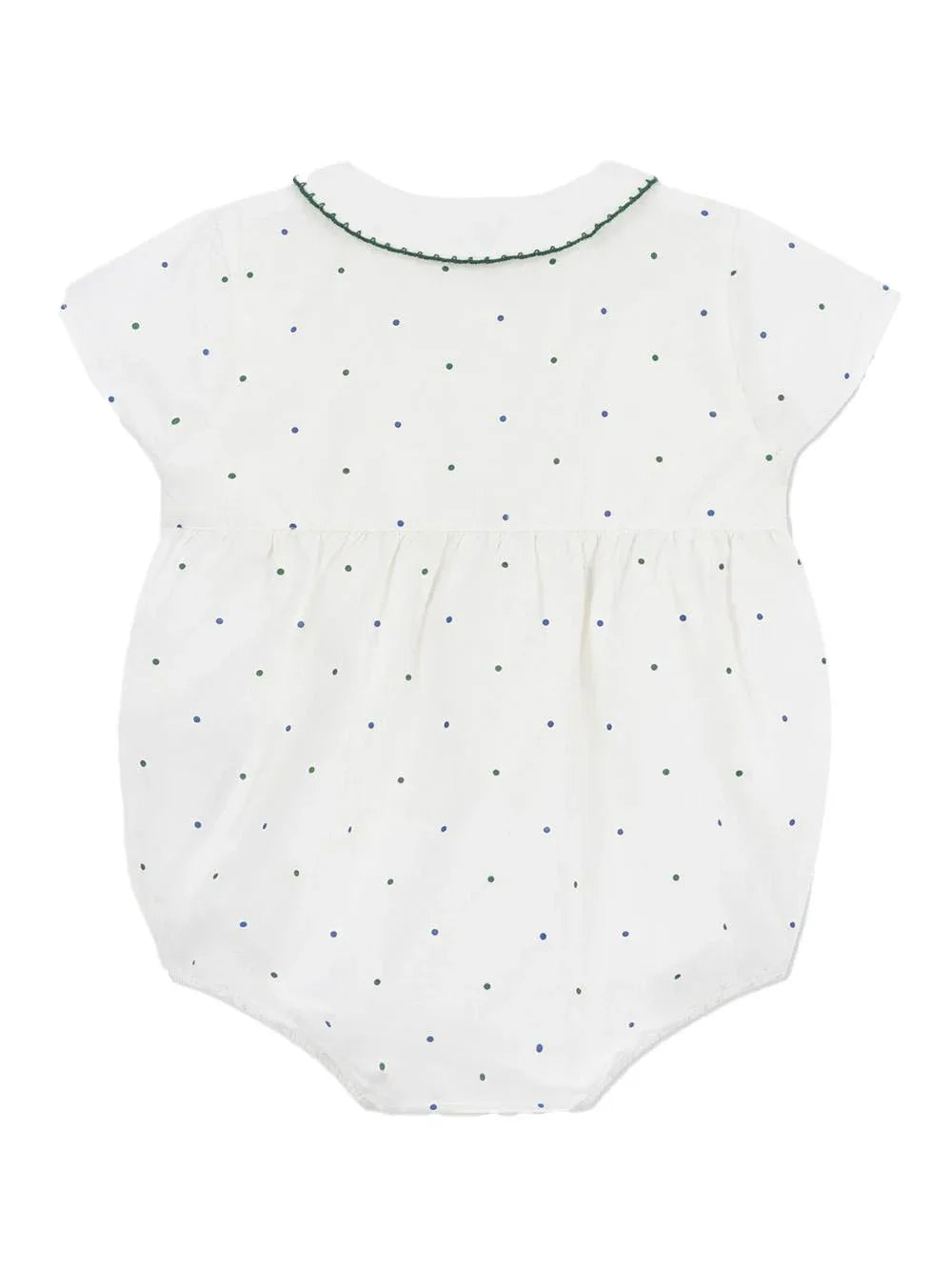 Tutina a pagliaccetto con fantasia pois - Preludio Moda