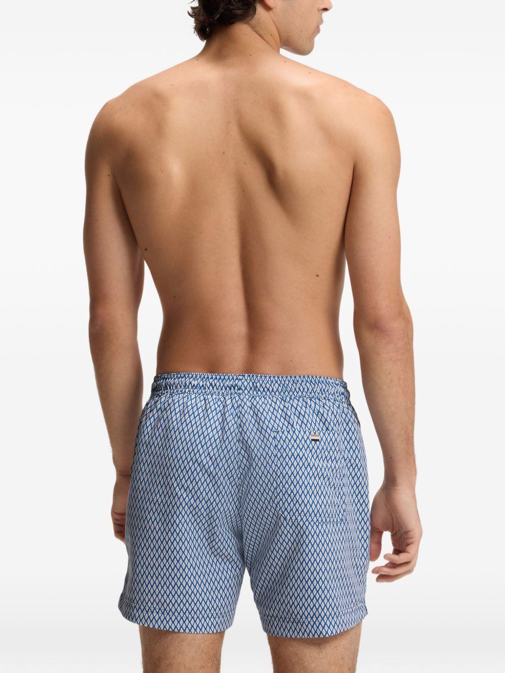 Shorts da mare con motivo geometrico 50518968 462 BOSS