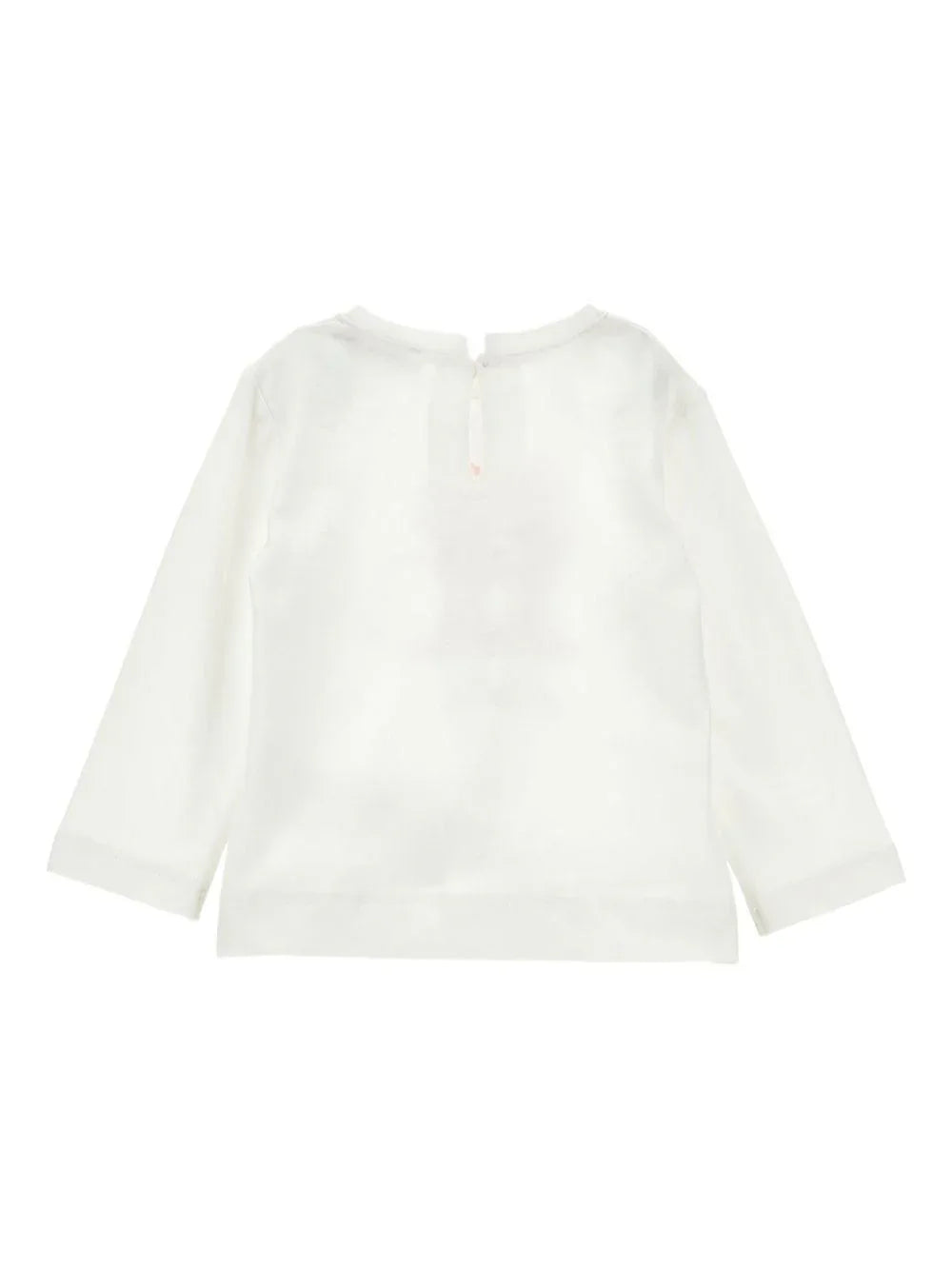 T-shirt Bianca con Strass Frontali - Preludio Moda