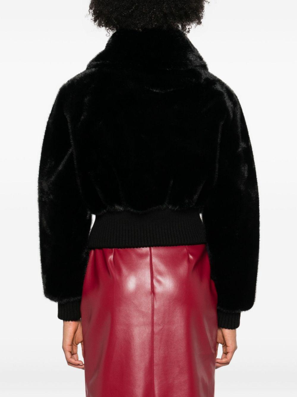 Giacca nera con chiusura zip 105399A2PI Z99 PINKO