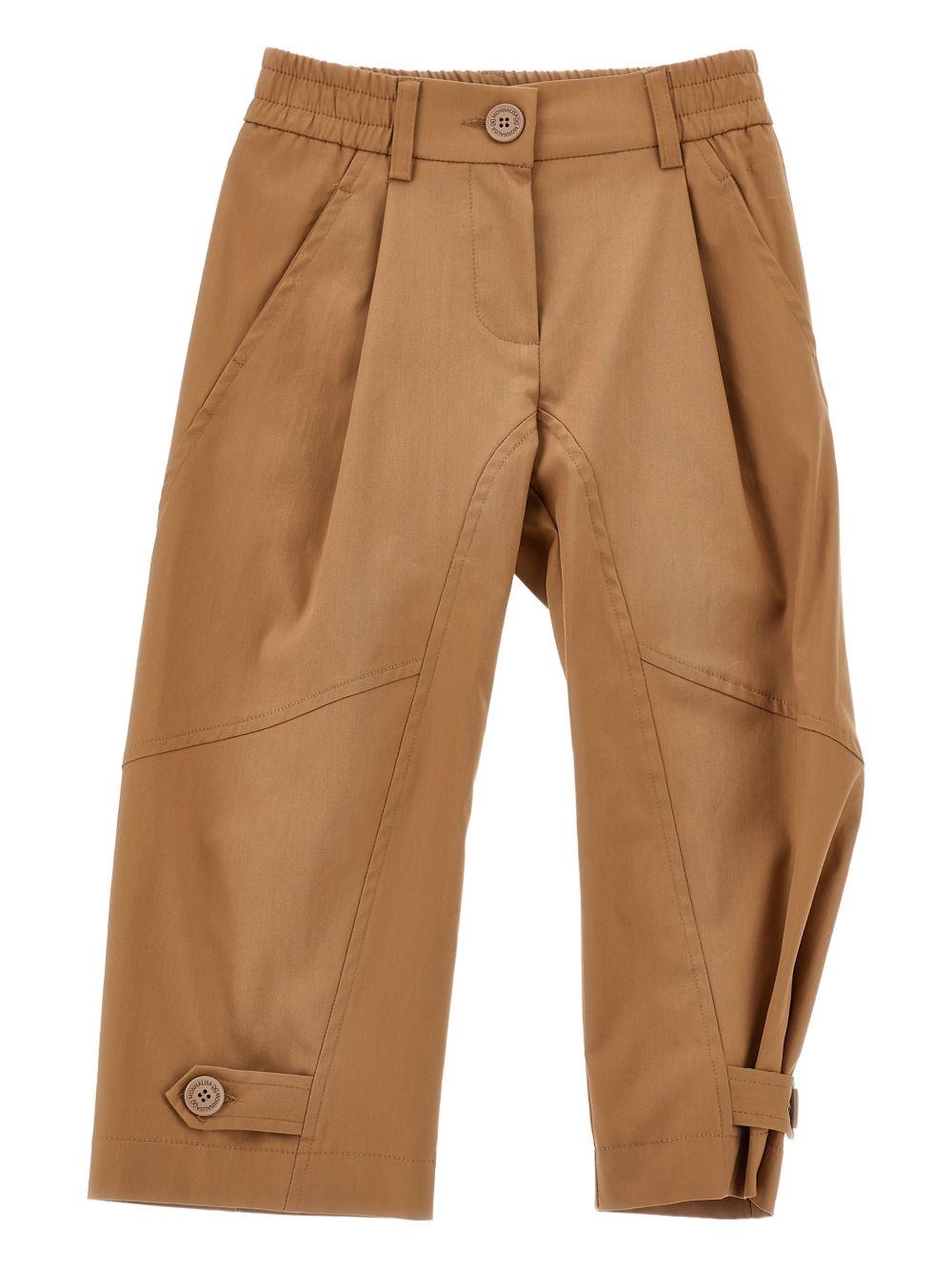 Pantaloni cargo con cinturini alle caviglie 17G4027301 0005 MONNALISA KIDS