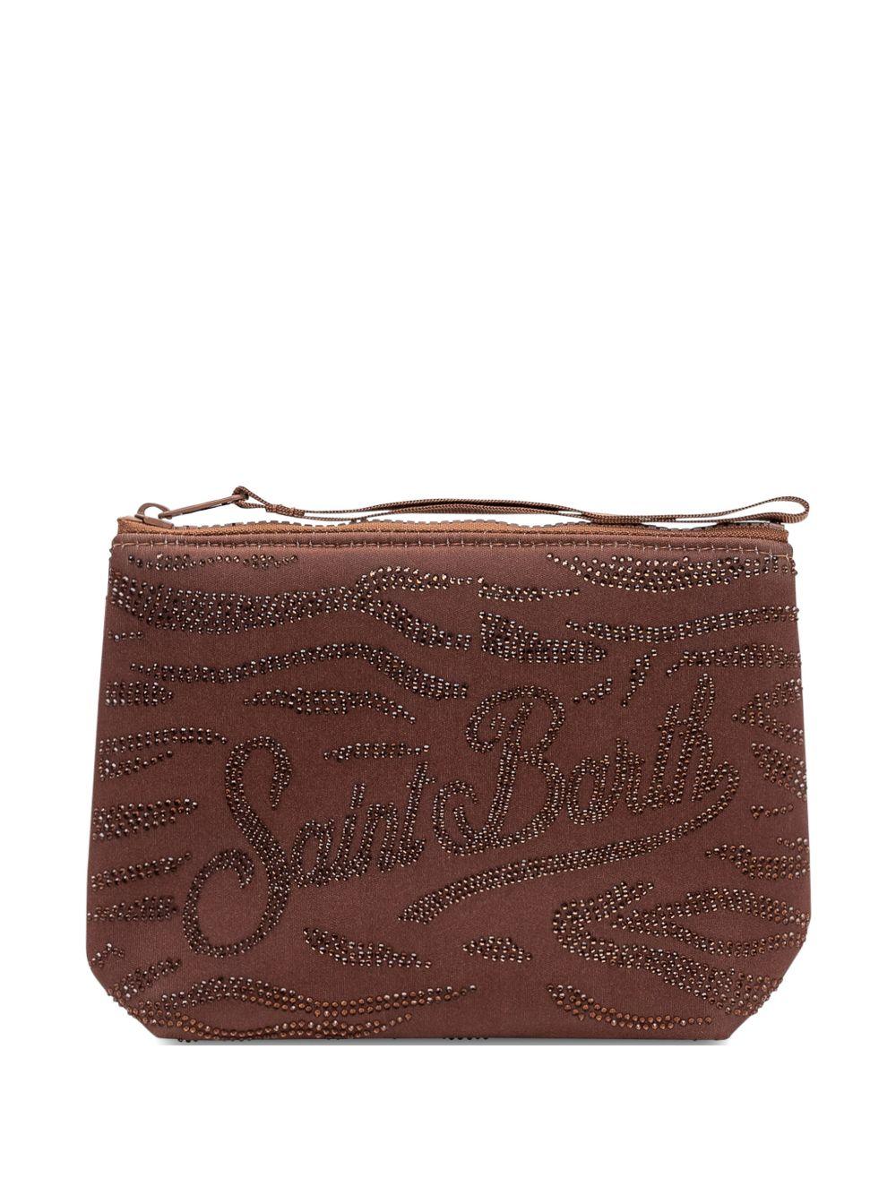 Pochette con strass e zip ALI0032 09241L MC2 SAINT BARTH