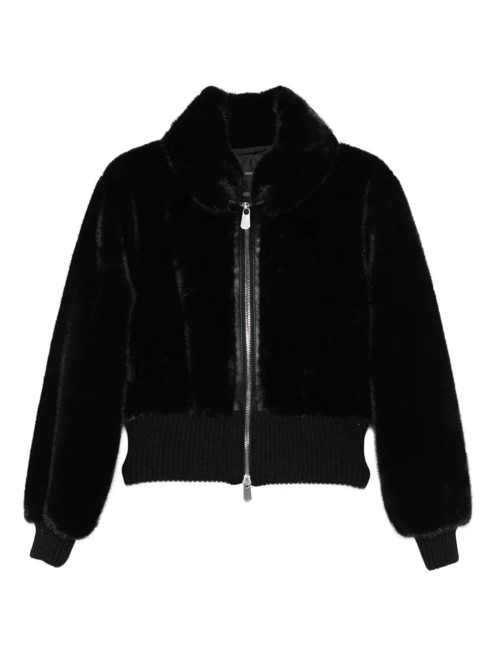 Giacca nera con chiusura zip - Preludio Moda