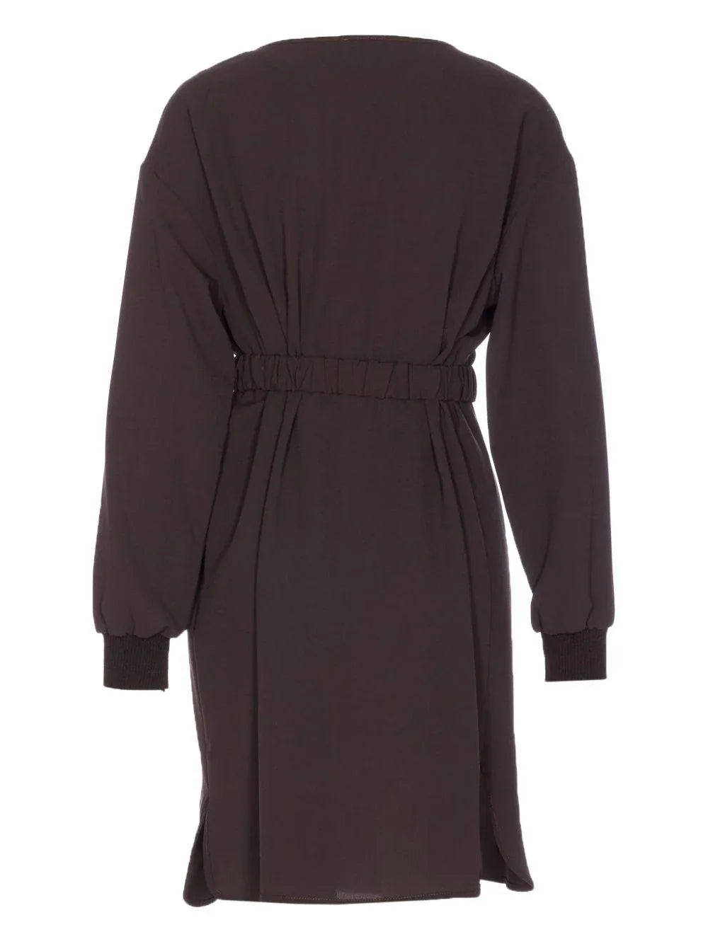 Abito marrone con cintura decorata - Preludio Moda