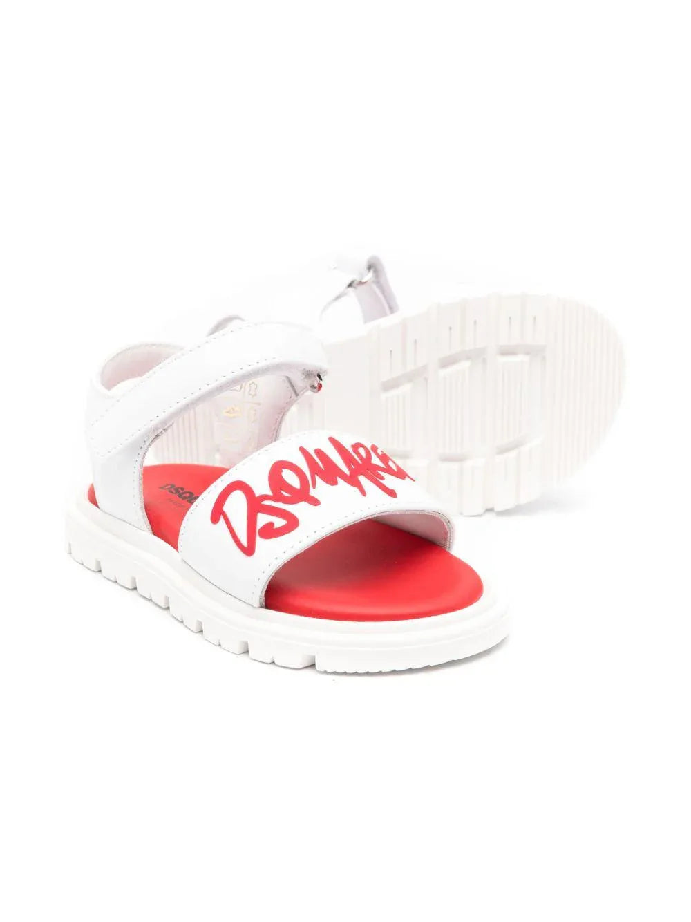 Sandali bicolor logo frontale - Preludio Moda