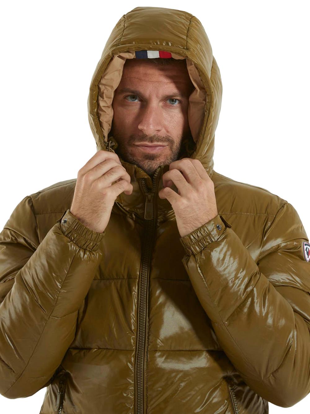 Giubbino bomber verde finish lucido RLNMJ31 648 ROSSIGNOL