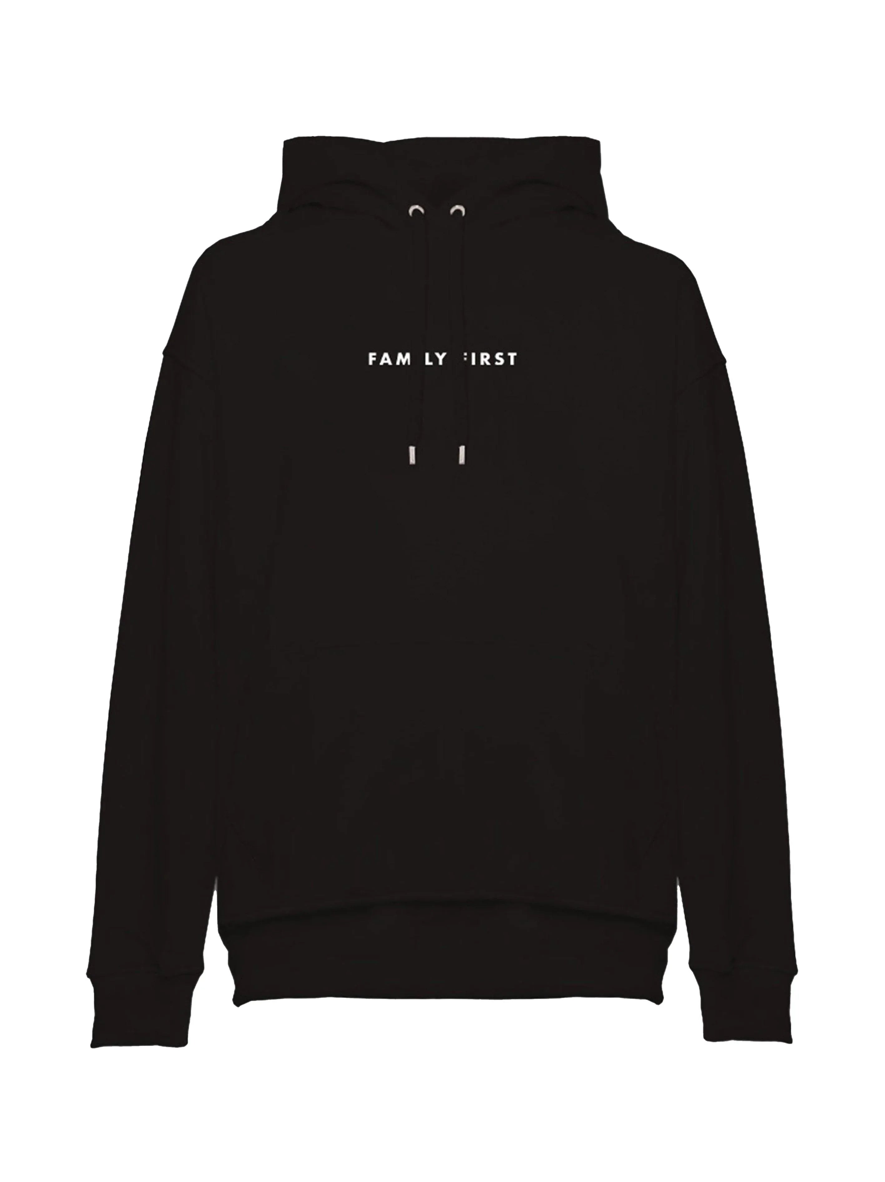 Felpa nera mini logo centrale - Preludio Moda