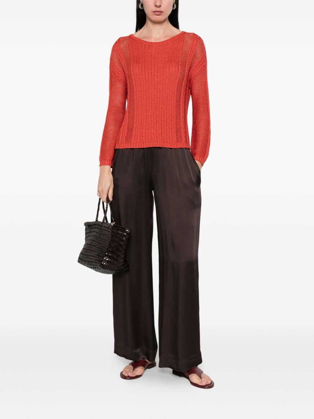 Pullover in viscosa a trama aperta 2611361253200 003 PENNY BLACK