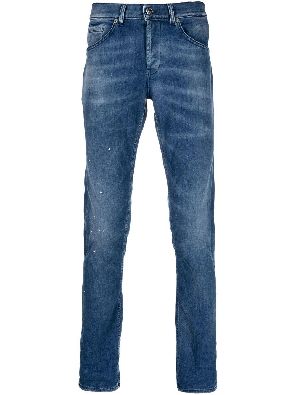 Jeans blu con schizzi di pittura UP232DS0145UFO4DUS23 800 DONDUP