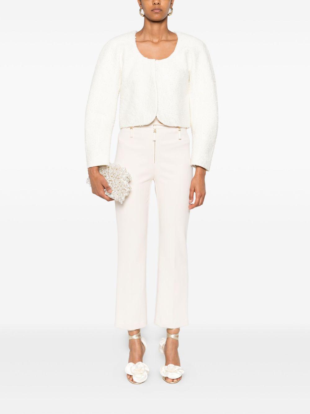 Pantaloni a Taglio Dritto con Zip PA10856E2 DZ9 ELISABETTA FRANCHI