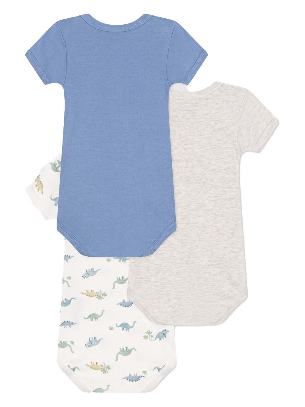 Set body con dinosauri (3pz) A0CX8 00 PETIT BATEAU KIDS