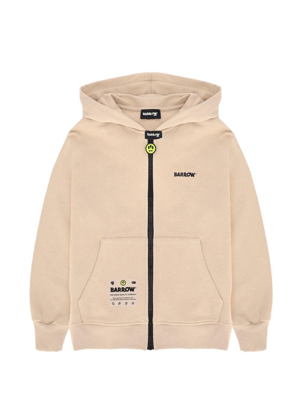 Felpa con zip e cappuccio S6BKJUZH149 092 BARROW KIDS