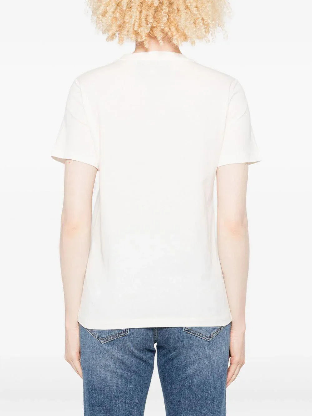 T-shirt con Logo e Girocollo - Preludio Moda