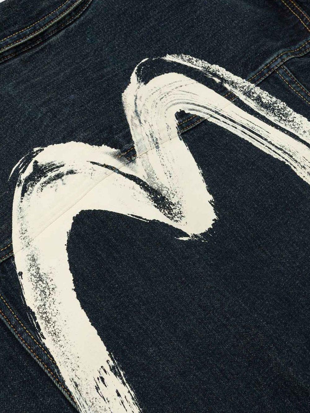 Giacca in Effetto Pennellato con Bottoni 2EAHTM5DJ1003 INDIGO EVISU