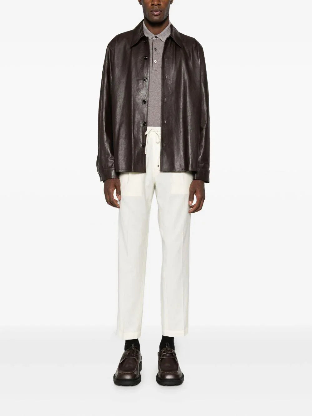 Pantaloni Dritti con Vita Elasticizzata e Coulisse - Preludio Moda