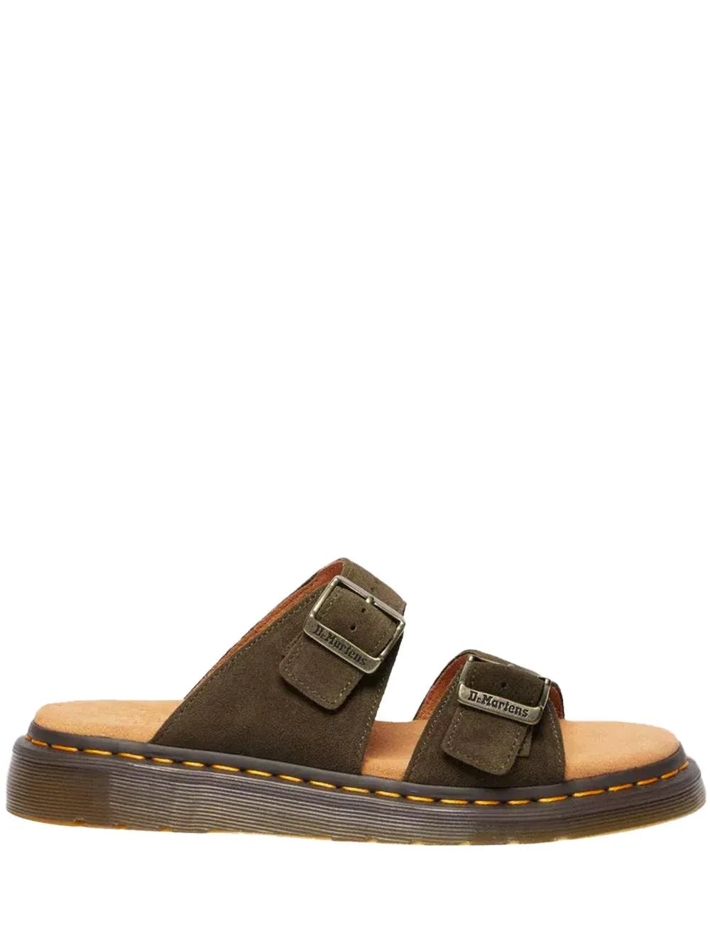 Sandalo joseph doppia fascia verde oliva - Preludio Moda