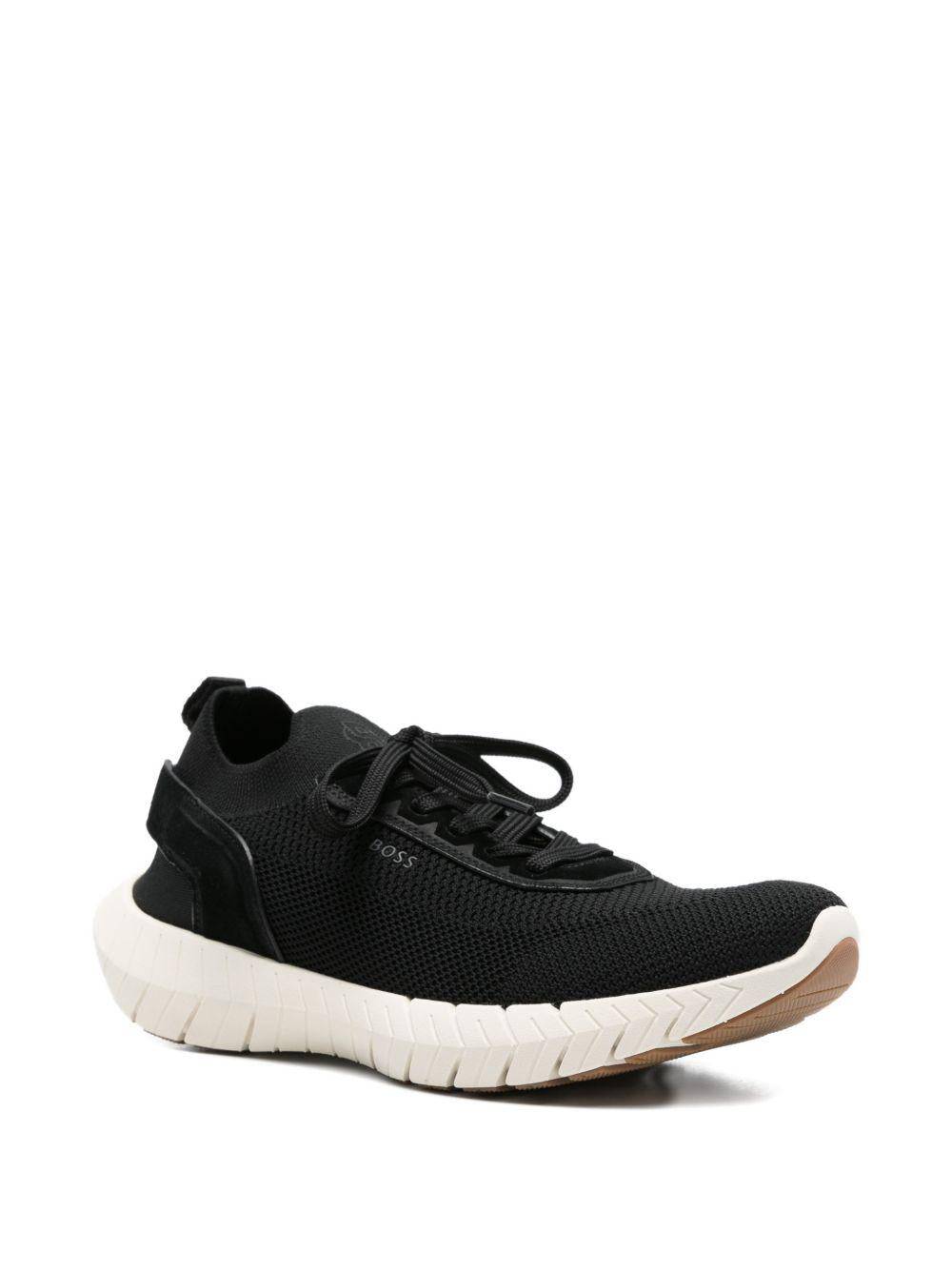 Sneakers in poliestere riciclato con allacciatura 50563857 001 BOSS