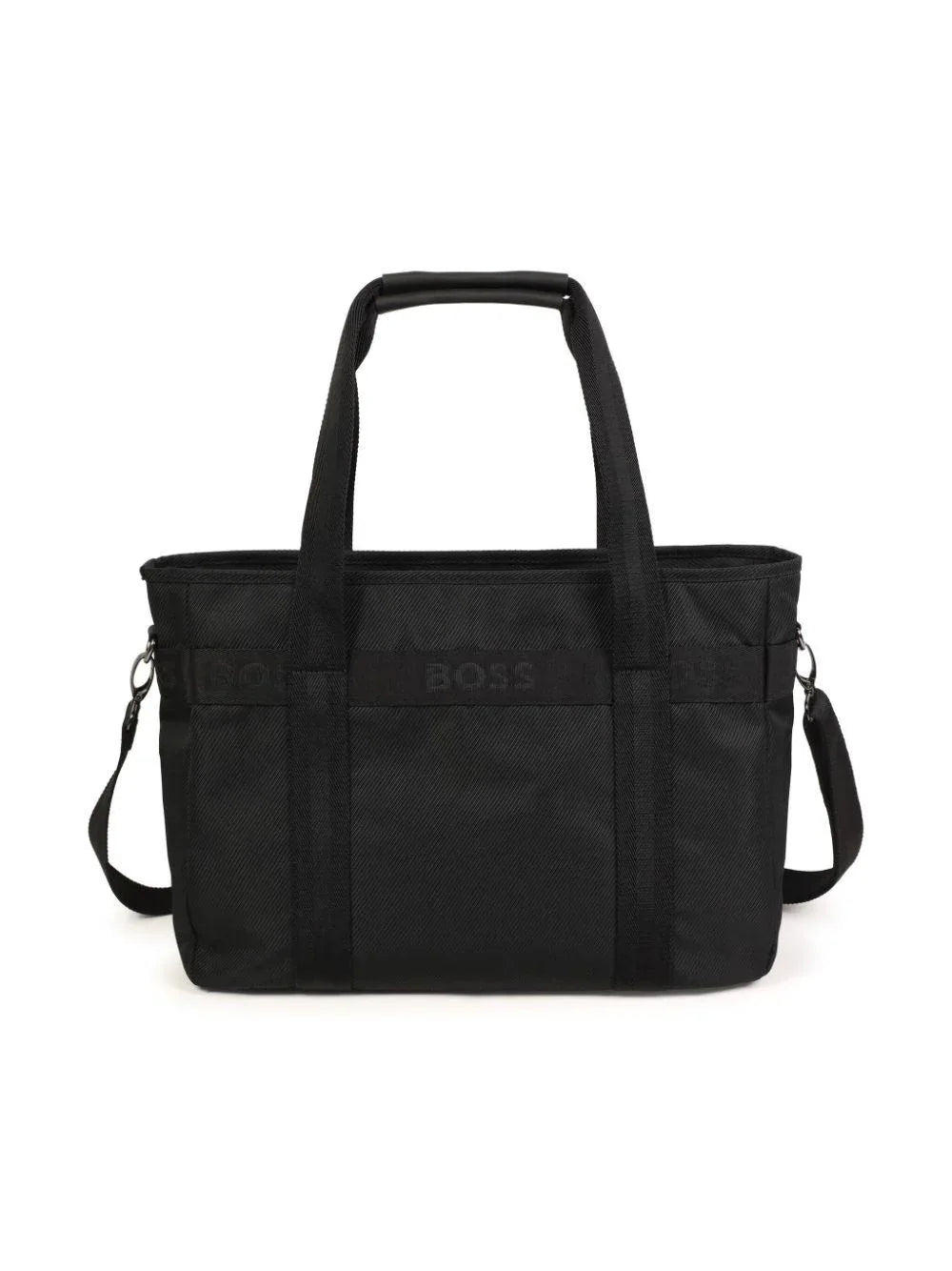 Borsa Mamma nera con fasce logate - Preludio Moda