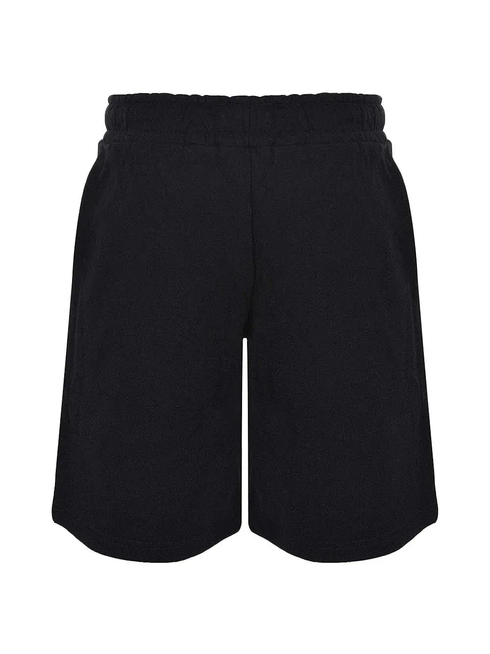 Bermuda nero slogan frontale - Preludio Moda