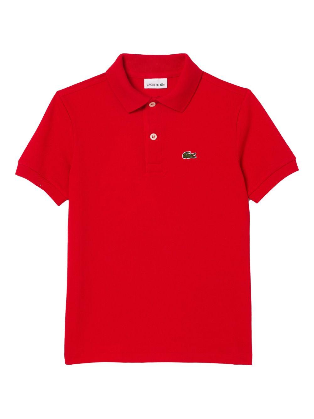 Polo rossa logo ricamo PJ2909 240 LACOSTE KIDS