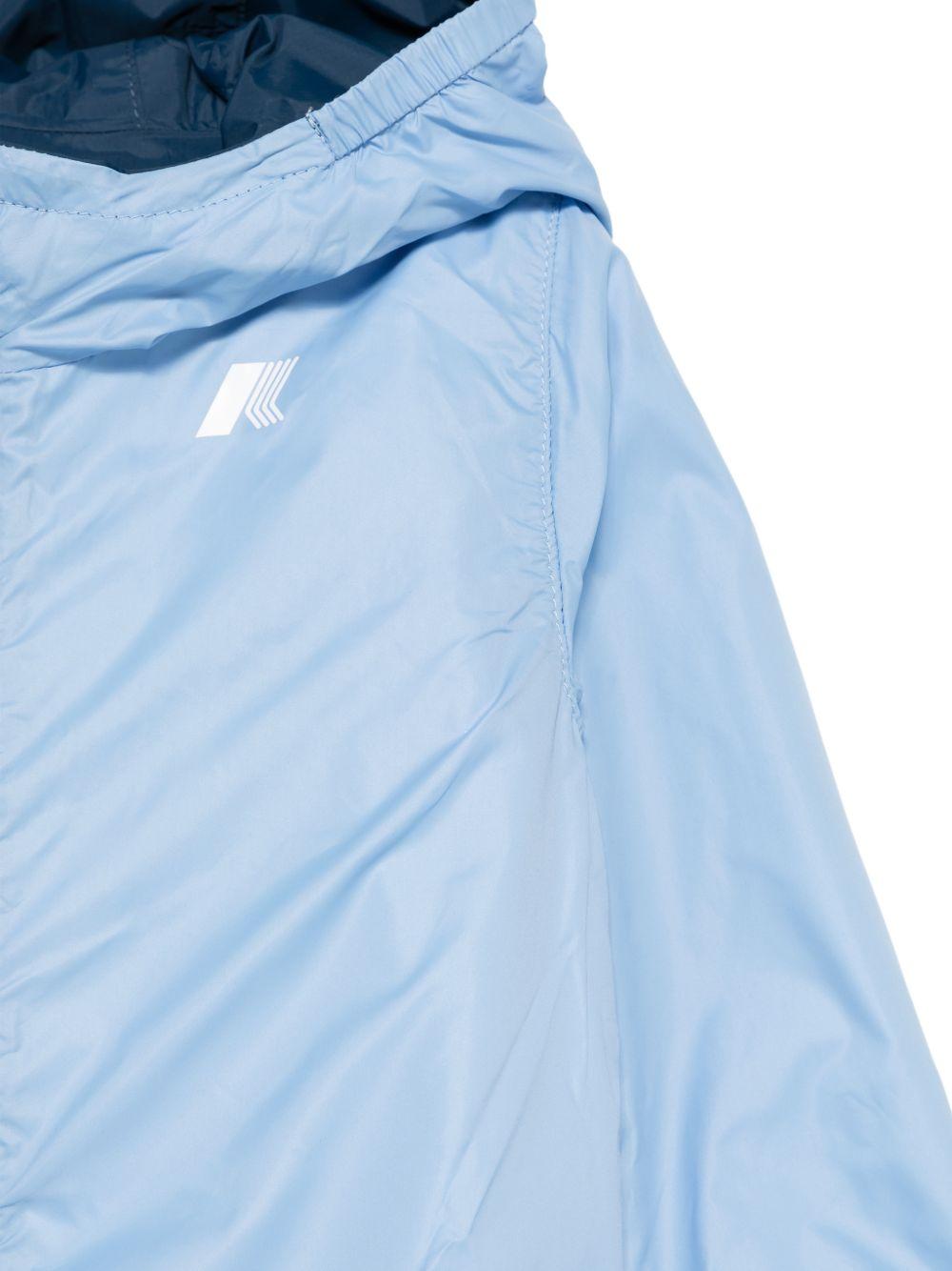 Giacca con cappuccio in nylon riciclato K2123IW C52 K-WAY KIDS