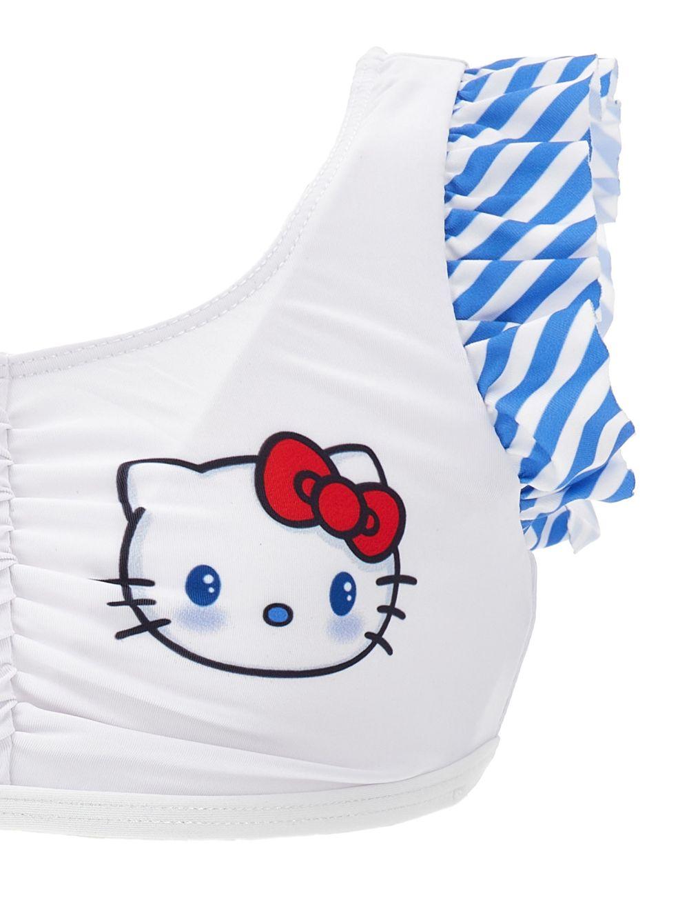 Costume bikini con stampa righe 19G0007050 4499 MONNALISA KIDS