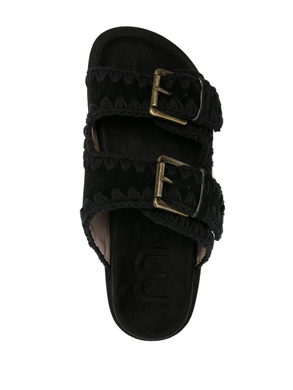 Low bio sandal monochrome nero