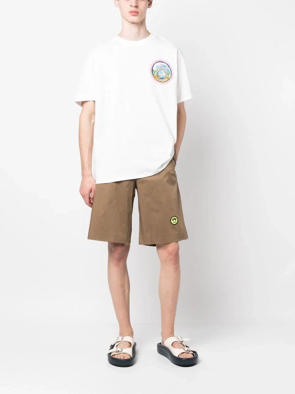 Bermuda marrone bande laterali - Preludio Moda