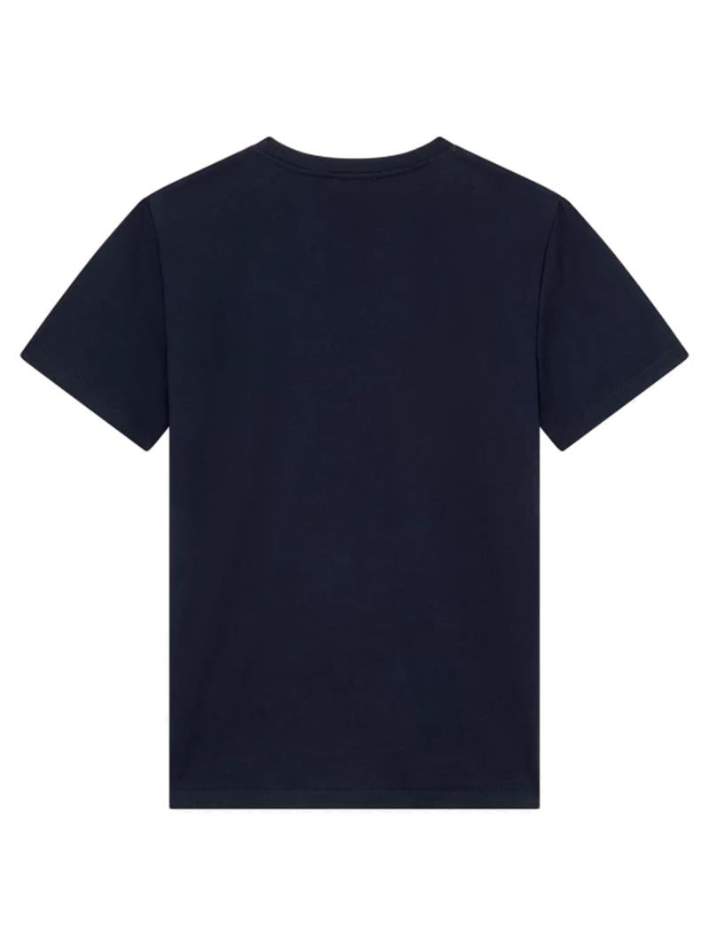 T-shirt blu mini logo ricamo US198JF0271UFS6DU 894 DONDUP
