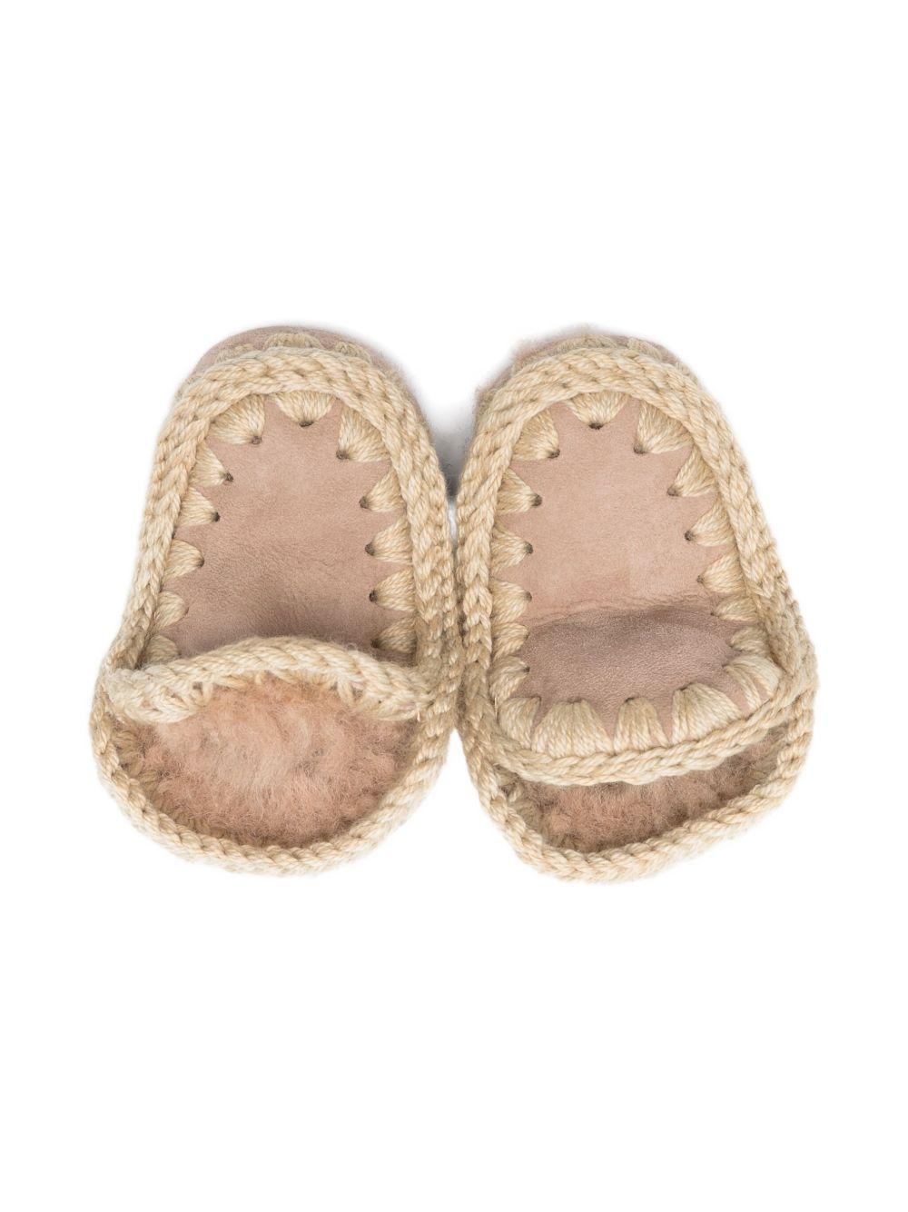 Eskimo boots rosa antico in pelle scamosciata Mou Kids MUFI101000A CAM MOU KIDS