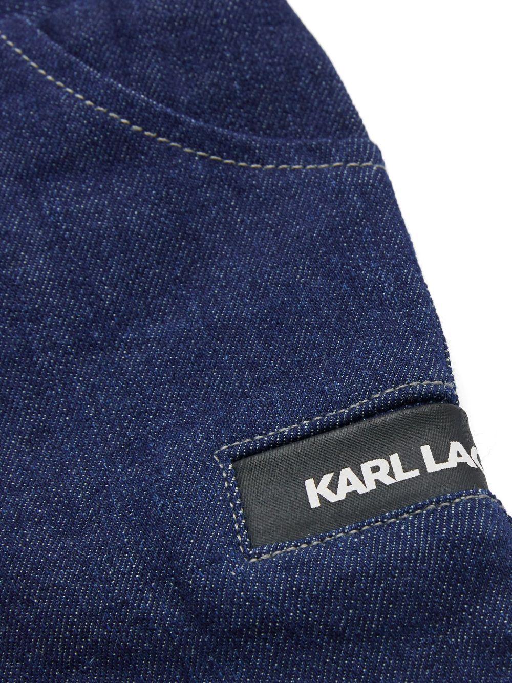 Completo celeste Karl (2pz) Z30504 782 KARL LAGERFELD KIDS