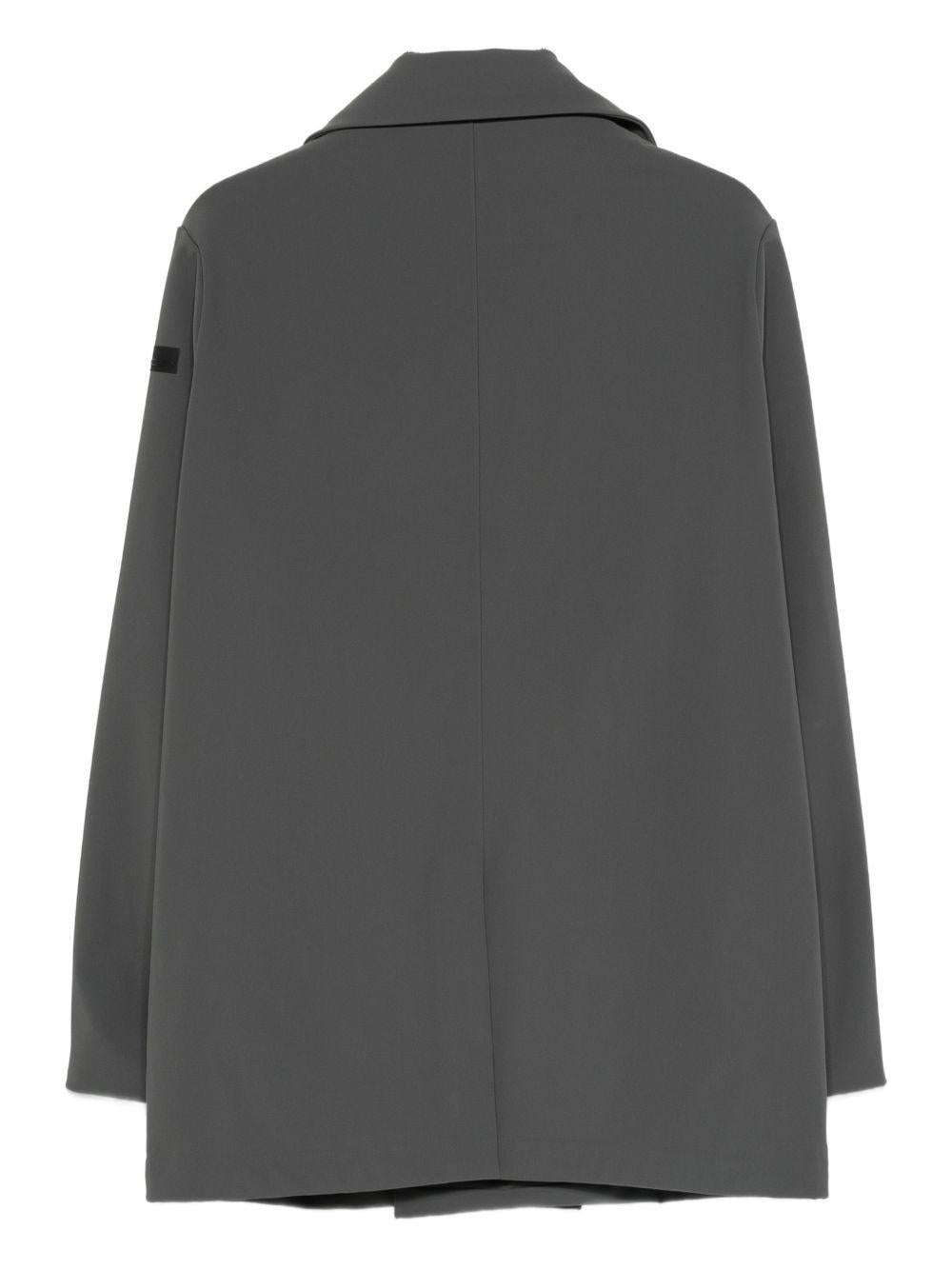 Cappotto grigio doppiopetto con bottoni W25046 20 RRD