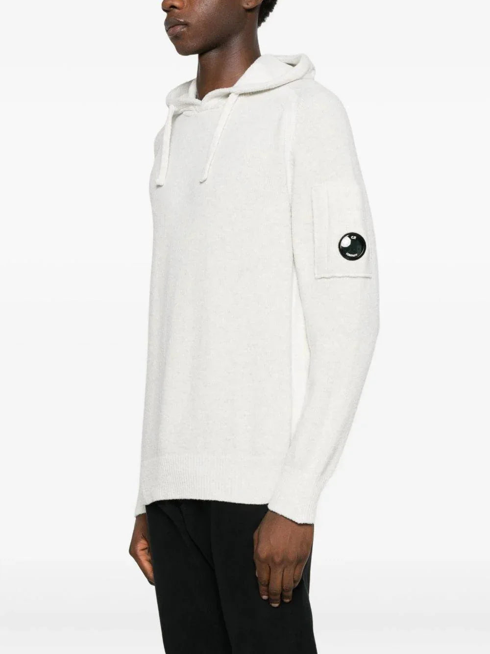 Felpa con Cappuccio e Patch Logo Sulla Manica - Preludio Moda