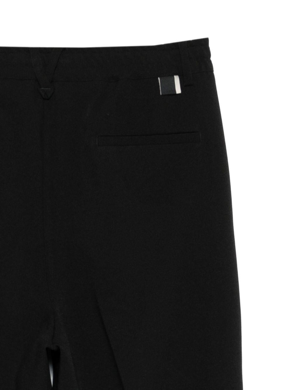 Pantaloni Neri Dritti con Pieghe L1PFW25266965 D001 LOW BRAND