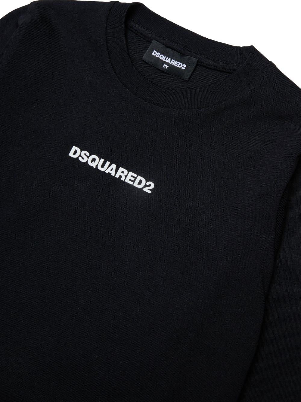 T-shirt Nero DQ3430D0AIT DQ900 DSQUARED KIDS