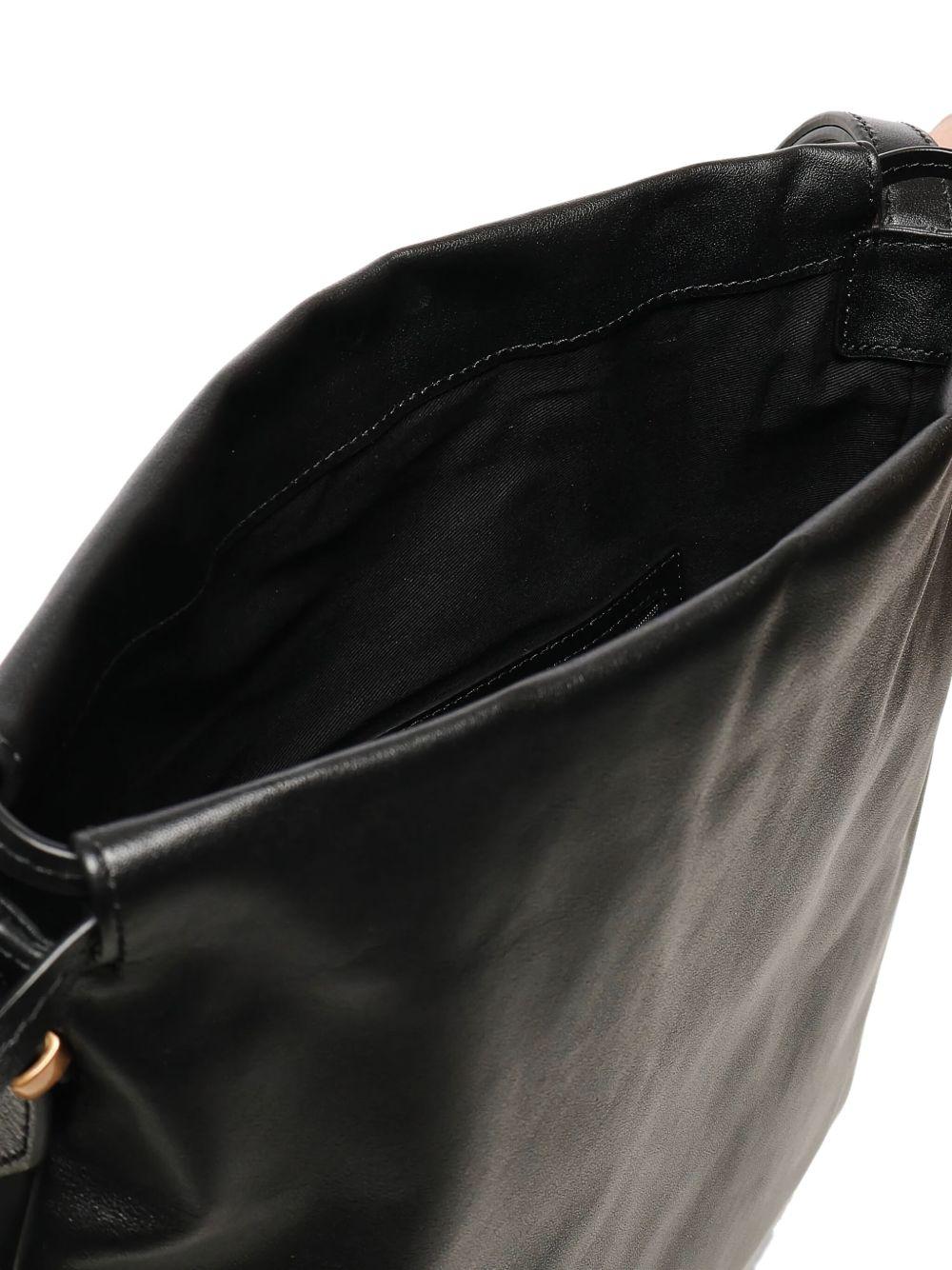 Borsa a spalla in pelle con coulisse Love Birds 104359A0QO Z99Q PINKO