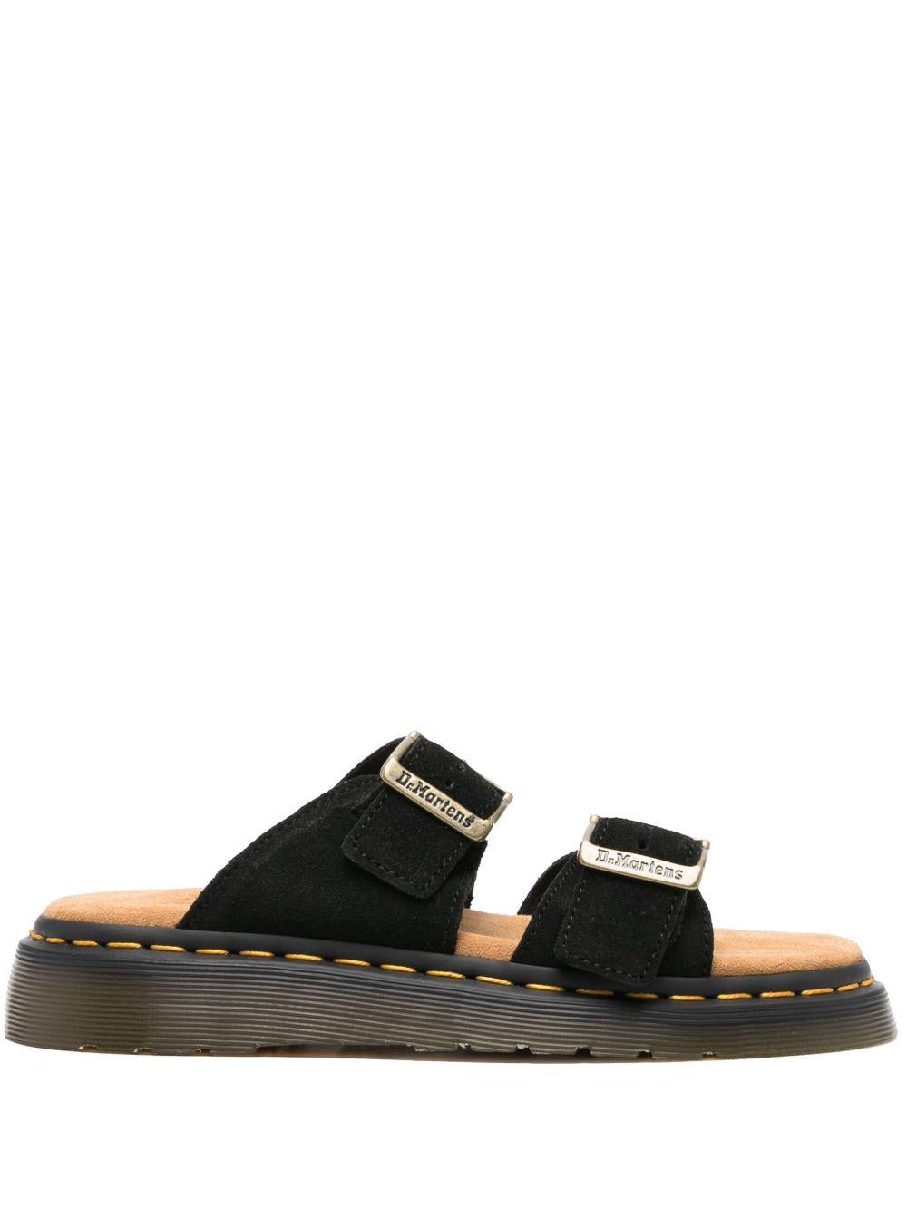Sandalo Joseph doppia fascia nero suede 41082 001 DR.MARTENS